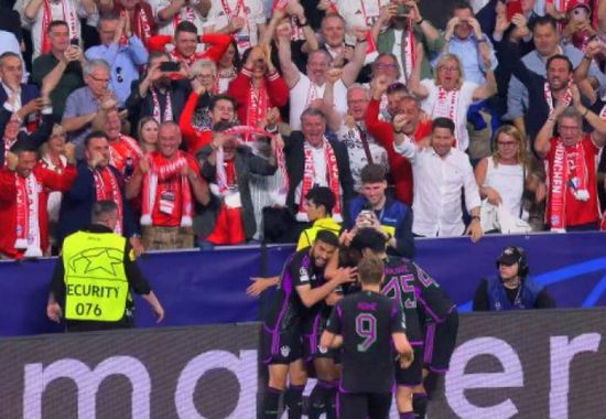 بايرن ميونخ يحرز هدف التقدم أمام ريال مدريد في نصف نهائي دوري أبطال أوروبا