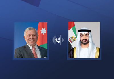 هاتفيًا.. رئيس الإمارات يتلقى تعازي عاهل الأردن في وفاة هزاع بن زايد