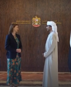 وزير الخارجية الإماراتي يبحث مع نظيرته السلوفينية التعاون الثنائي بين البلدين