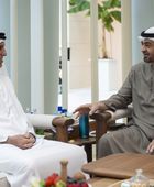 رئيس الإمارات يستقبل حاكم رأس الخيمة في قصر الشاطئ