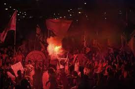 رشق أنصار نتنياهو بالبيض في عسقلان