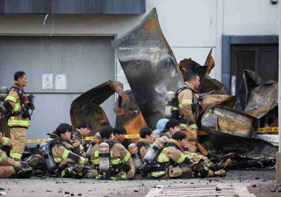 إغلاق مصنع بطاريات في كوريا الجنوبية بعد حريق