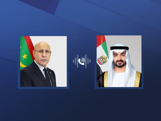 محمد بن زايد يهنئ محمد ولد الشيخ الغزواني بإعادة انتخابه رئيسا لموريتانيا