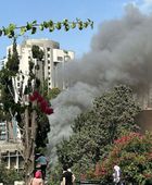 لبنان.. حريق هائل في الجامعة الأمريكية‬ ببيروت