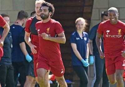 ليفربول يؤدي أول تدريباته بدون محمد صلاح