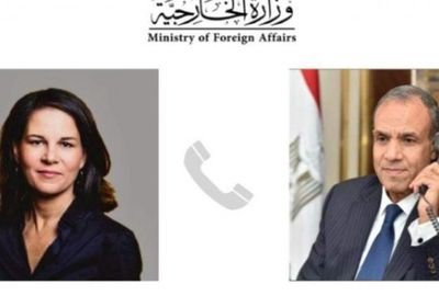 وزير الخارجية المصري يبحث مع نظيرته الألمانية التطورات في غزة