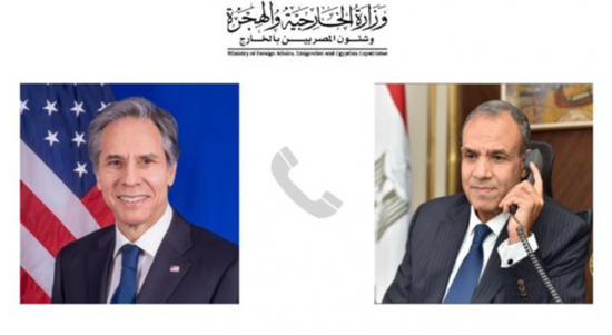 هاتفياً.. وزير الخارجية المصري يدعو نظيره الأمريكي إلى دعم استقرار لبنان