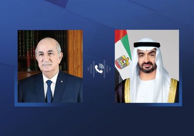 هاتفياً.. رئيس الإمارات يهنئ نظيره الجزائري بإعادة انتخابه لولاية جديدة