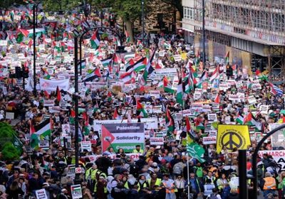 دعما لغزة ولبنان.. مظاهرات حاشدة وسط العاصمة البريطانية لندن