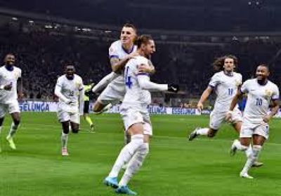 رابيو وديني يحتفلان بمباراتهما الخمسين في انتصار فرنسا على إيطاليا