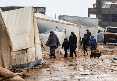 تضرر 10 آلاف خيمة في غزة بسبب الأمطار