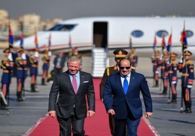 الرئيس السيسي يستقبل عاهل الأردن في القاهرة