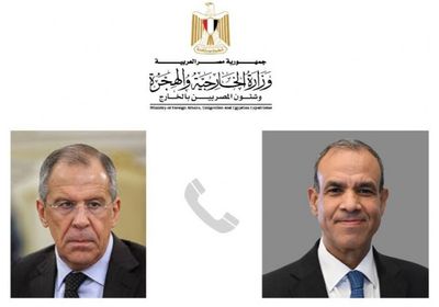 هاتفيا.. وزيرا خارجية مصر وروسيا يبحثان المستجدات في سوريا