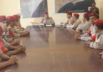 اللواء بارجاش يزور مقر الشرطة العسكرية في المكلا