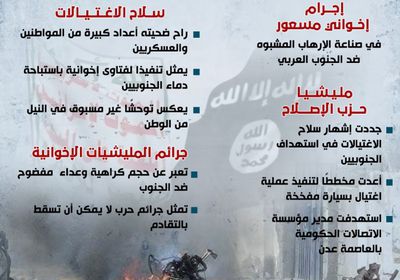 الاغتيالات.. سلاح تنظيم الإخوان الإرهابي في العدوان على الجنوب (إنفوجراف)