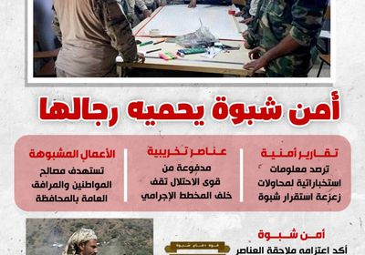 أمن شبوة يحميه رجالها (إنفوجراف)