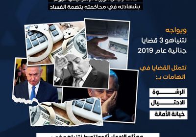 تعرف على القضايا الجنائية التي تحاصر نتنياهو (إنفوجراف)