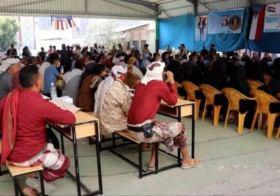 فريق التوعية السياسية ينظم لقاء شعبيا في مديرية الضالع