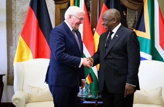 الرئيس الألماني: نتطلع إلى تعزيز العلاقات مع جنوب إفريقيا