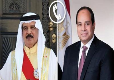 هاتفياً.. الرئيس المصري يبحث مع ملك البحرين سبل تعزيز العلاقات الثنائية