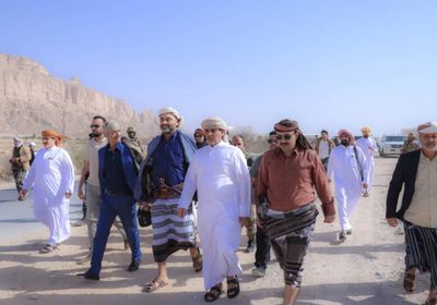 برئاسة الجفري.. فريق "الانتقالي" للتواصل يصل إلى عتق