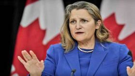    استقالة وزيرة المالية الكندية كريتسينا فريلاند