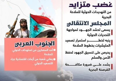 الاستهداف الحوثي للملاحة.. خطر على الجنوب يحرص الانتقالي على مجابهته (إنفوجراف)