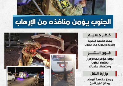 الجنوب يؤمن منافذه من الإرهاب (إنفوجراف)