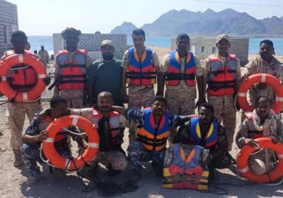 محاضرة توعوية للتوجيه المعنوي في خفر سواحل حضرموت