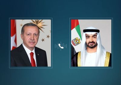 هاتفياً.. محمد بن زايد والرئيس التركي يبحثان التطورات الإقليمية