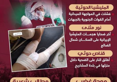 الإجرام الحوثي يتحول إلى المدنيين بالجنوب (إنفوجراف)