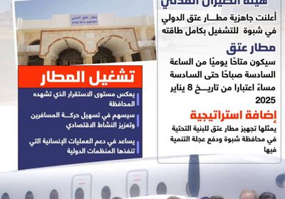 مطار عتق يعزز منظومة النقل في الجنوب (إنفوجراف)