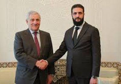 وزير خارجية إيطاليا يلتقي الشرع خلال زيارته الأولى لسوريا