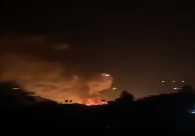 حريق ضخم في مخيم اللاجئين السوريين شمالي لبنان