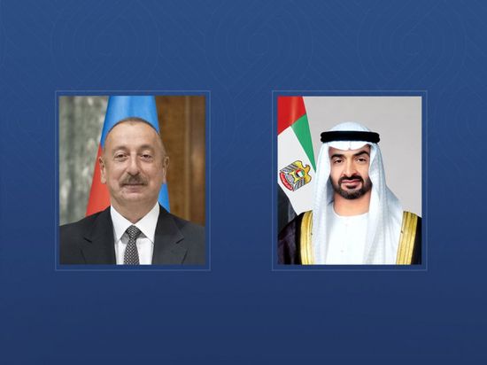 رئيس الإمارات يستقبل نظيره الأذري في قصر الشاطئ