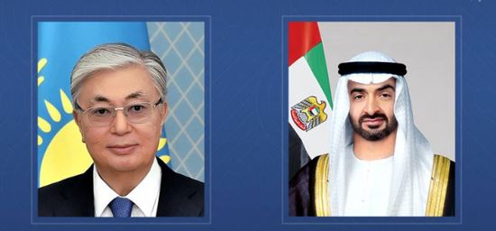 رئيس الإمارات ونظيره الكازاخستاني يبحثان العلاقات المشتركة
