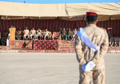 عرض عسكري لتدشين العام التدريبي في لواء الأحقاف