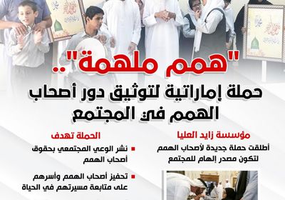 "همم ملهمة".. حملة إماراتية لتوثيق دور أصحاب الهمم في المجتمع (إنفوجراف)