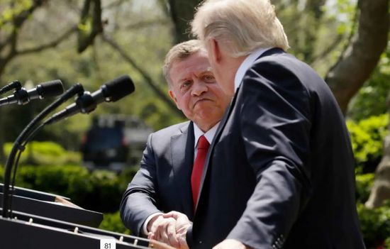 عاهل الأردن يهنئ ترامب بمناسبة تنصيبه رئيساً لأمريكا