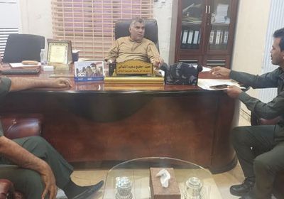 العميد المنهالي يبحث الأوضاع الأمنية في غيل بن يمين