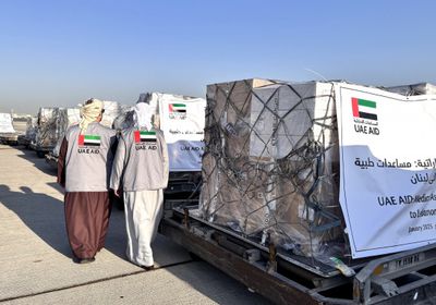 مطار بيروت يستقبل الطائرة الإغاثية الـ23 ضمن حملة "الإمارات معك يا لبنان"