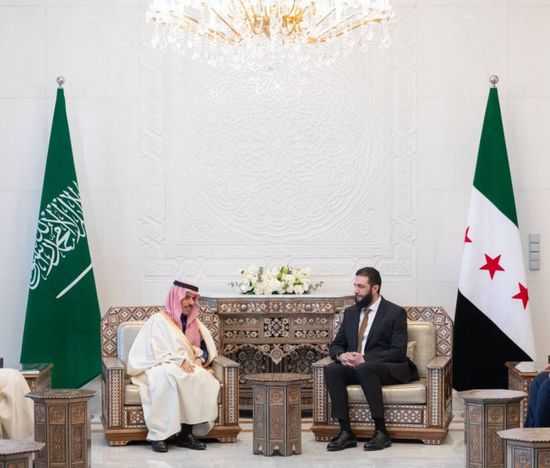 وزير الخارجية السعودي والشرع يبحثان دعم أمن واستقرار سوريا