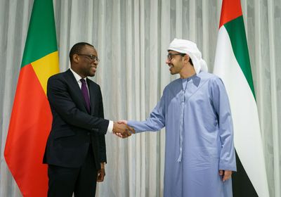 عبدالله بن زايد يستقبل وزير خارجية بنين في أبوظبي