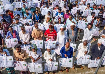 الهلال الأحمر الإماراتي ينفذ حملة مساعدات شتوية لـ5000 مستفيد ببنغلاديش