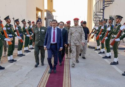 البحسني يشهد انطلاق الفصل الدراسي الثاني بكلية شرطة حضرموت