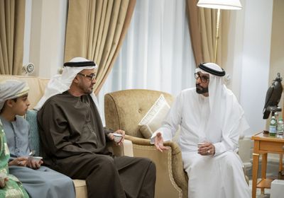 رئيس الإمارات يزور محمد البواردي بمنزله في أبوظبي