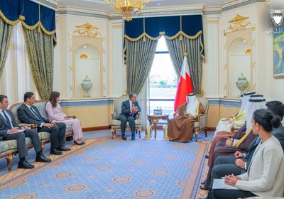 وزير الخارجية المصري يلتقي ولي عهد البحرين في المنامة