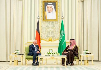 ولي العهد السعودي يستقبل رئيس ألمانيا في قصر اليمامة