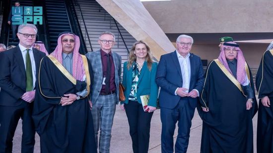 الرئيس الألماني يزور حديقة الملك سلمان في الرياض