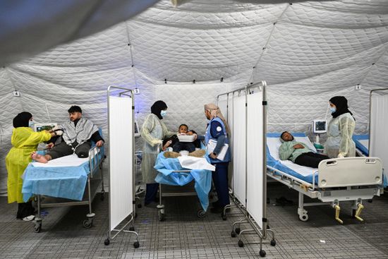 المستشفى الإماراتي العائم بالعريش يستقبل 30 مريضا فلسطينيا